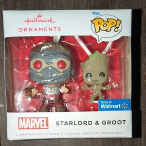Hallmark Marvel Starlord & Groot Ornaments